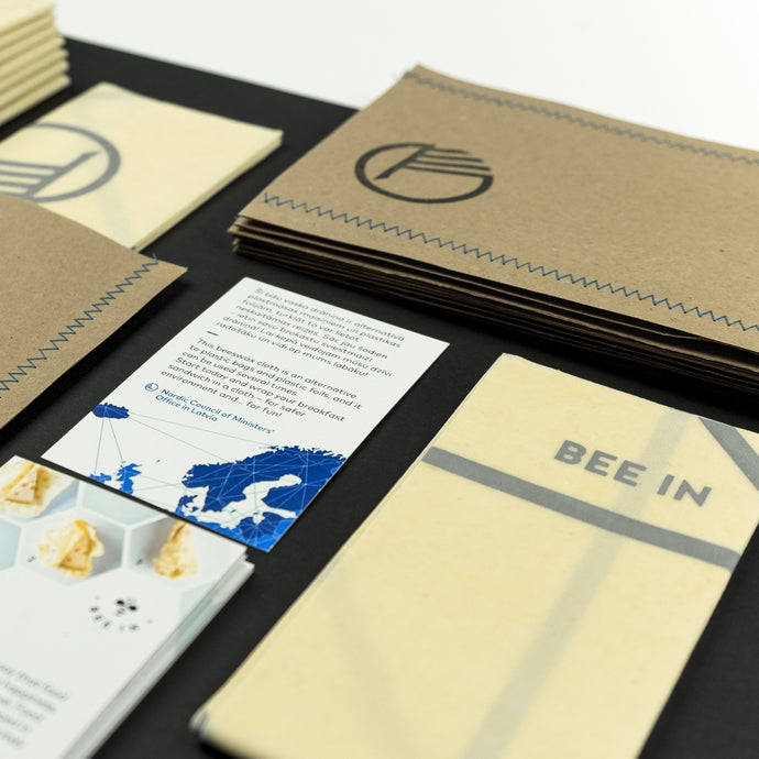 bee in wrap, customised design, logo, cooperate design